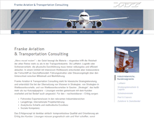Tablet Screenshot of franke-aviation.com